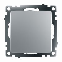 Переключатель перекрестный 1-клавишный (механизм) STEKKER GLS10-7110-03 250В 10А серия Катрин серебро 49178
