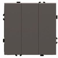 Выключатель 3-клавишный (механизм) STEKKER 250В 10А серия Эмили RSВт10-5108-09 антрацит soft touch 49922 Выключатель 3-клавишный (механизм) STEKKER 250В 10А серия Эмили RSВт10-5108-09 антрацит soft touch 49922