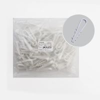 Дюбель-хомут для круглого кабеля (11-18мм), STEKKER DCL00-11-18, полипропилен, белый (100шт.)