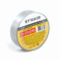 Изоляционная лента STEKKER INTP01319-10 0 13*19 10 м. серебро