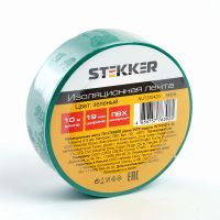 Изоляционная лента STEKKER INTP01319-10 0 13*19 10 м. зеленая