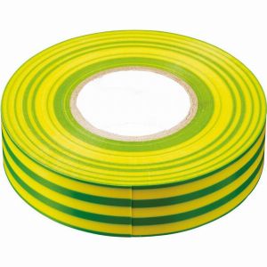 Изоляционная лента STEKKER INTP01319-20 0,13*19мм, 20 м. желто-зеленая 32842