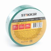 Изоляционная лента STEKKER INTP01319-20 0 13*19 мм  20 м. зеленая