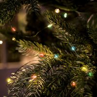 Светодиодная гирлянда Feron CL583 линейная Роса (на проволоке) мультиколор c питанием от сети 220В 20м + сетевой шнур 15м 51444