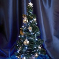 Светодиодная гирлянда Feron CL577 линейная Роса (на плоском проводе) 220В 5000К c питанием от сети 48617