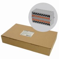 Зажим блочный (групп) для распред.тока нагрузки push-in на 18 точек сеч 25 мм2 450В 24Асерый LD580 PTFIX 18/25 49746