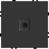 Розетка телевизионная 1-местная (механизм) STEKKER 75 Ом 5-862МГц серия Эмили RST00-5108-05 черный уголь soft touch 49849 Розетка телевизионная 1-местная (механизм) STEKKER 75 Ом 5-862МГц серия Эмили RST00-5108-05 черный уголь soft touch 49849