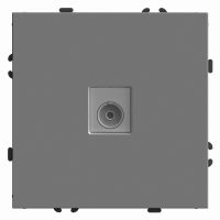 Розетка телевизионная 1-местная (механизм) STEKKER 75 Ом 5-862МГц серия Эмили RST00-5108-10 платиново-серый soft touch 49953 Розетка телевизионная 1-местная (механизм) STEKKER 75 Ом 5-862МГц серия Эмили RST00-5108-10 платиново-серый soft touch 49953