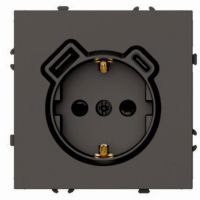 Розетка 1-местная з/ш с/з 16А + USB + Type C (механизм) STEKKER 250В 20Вт серия Эмили RST16-5119-09 антрацит soft touch 50361 Розетка 1-местная з/ш с/з 16А + USB + Type C (механизм) STEKKER 250В 20Вт серия Эмили RST16-5119-09 антрацит soft touch 50361