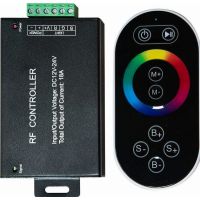 Контроллер для светодиодной ленты с П/У черный, 18А 12-24В, LD55