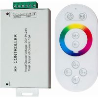 Контроллер для светодиодной ленты с П/У белый, 18А 12-24В, LD56