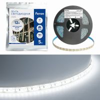 Светодиодная LED лента Feron LS626 180SMD(2835)/m 17Вт/m 12В 5000*10*122мм 6500К IP65 51640