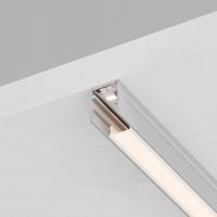 Профиль алюминиевый накладной 10х10мм серебро CAB243 52151