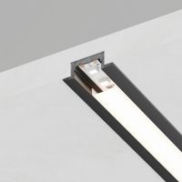 Профиль алюминиевый встраиваемый серебро CAB251 52089