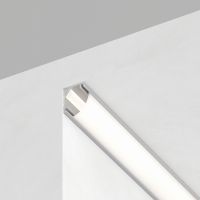 Профиль алюминиевый 'угловой круглый 7.9*7.9мм' серебро CAB240 с матовым экраном 2 заглушками 4 крепежами в комплекте FERON 52148 Профиль алюминиевый 'угловой круглый 7.9*7.9мм' серебро CAB240 с матовым экраном 2 заглушками 4 крепежами в комплекте FERON 52148