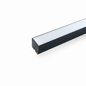 Профиль алюминиевый накладной 'Линии света' с крепежами, черный, CAB256 10369