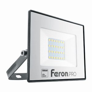 Светодиодный прожектор Feron.PRO LL-1000 IP65 30Вт 6400K черный 41539