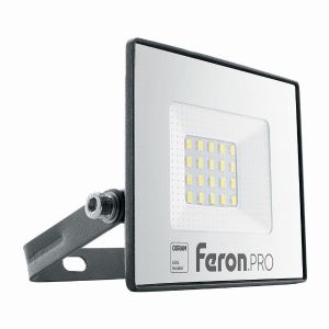 Светодиодный прожектор Feron.PRO LL-1000 IP65 20Вт 6400K черный 41538