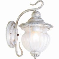 Светильник садово-парковый Feron PL591 на стену вниз 60Вт 230В E27, белое золото