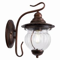 Светильник садово-парковый Feron PL591 на стену вниз 60Вт 230В E27, коричневый