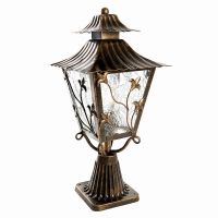 Светильник садово-парковый Feron PL634 на постамент 60Вт 230В E27, черное золото