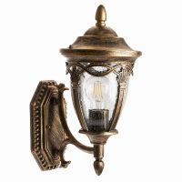 Светильник садово-парковый Feron PL682 на стену вверх 60Вт 230В E27, черное золото