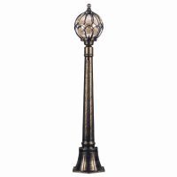 Светильник садово-парковый Feron PL3806 круглый, столб  60Вт 230В E27, черное золото