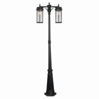 Светильник садово-парковый Feron PL788 столб 2*40Вт 220-240В E27 черный 51841