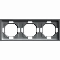 Рамка STEKKER PFR00-5003-09 3-местная серия Эмили антрацит soft touch 49938