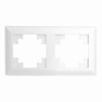 Рамка STEKKER PFR00-7002-01 2-местная серия Катрин белый 39793 Рамка STEKKER PFR00-7002-01 2-местная серия Катрин белый 39793