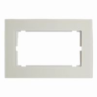 Рамка 2-местная (без перемычки) стекло STEKKER GFR00-7012-01 серия Катрин белый 49599