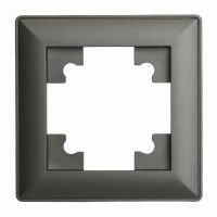 Рамка STEKKER PFR00-7001-06 1-местная серия Катринграфит 39807 Рамка STEKKER PFR00-7001-06 1-местная серия Катринграфит 39807