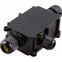 Коробка распределительная FERON LD523 водонепроницаемая на 3 выхода, 450В, 140х78х36, черный