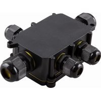 Коробка распределительная FERON LD525 водонепроницаемая на 5 выходов, 450В, 140х100х36, черный