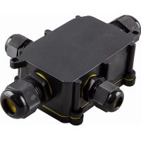 Коробка распределительная FERON LD524 ,  водонепроницаемая на 4 выхода, 450В, 140х100х36, черный