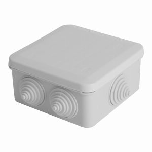 Коробка разветвительная STEKKER EBX10-34-44  85*85*40мм  6 вводов  IP44  светло-серая (GE41235) 39994