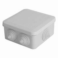 Коробка разветвительная STEKKER EBX10-36-55  100*100*50мм  6 вводов  IP55  светло-серая (GE41255)