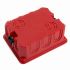 Коробка монтажная для полых стен  с пластиковыми зажимами  с крышкой  120*92*45мм STEKKER EBX30-02-1-20-120  красный 49008