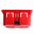 Коробка монтажная для полых стен  с пластиковыми зажимами  с крышкой  92*92*45мм STEKKER EBX30-02-1-20-92  красный 49007