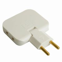 Разветвитель сетевой 3-местный б/з STEKKER ADP10-23-21 250В 10A белый 50067