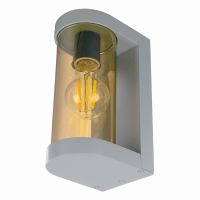 Светильник садово-парковый Feron DH1901 на стену E27 230В серый/янтарный 52189 Светильник садово-парковый Feron DH1901 на стену E27 230В серый/янтарный 52189
