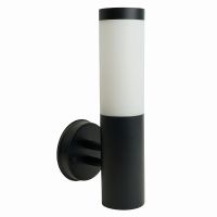 Светильник садово-парковый Feron DH041-B Техно на стену вверх 18Вт E27 230В черный 51522