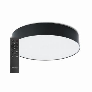 Светодиодный led управляемый светильник Feron AL6200 “Simple matte” тарелка 80Вт 3000К-6500K черный 48067