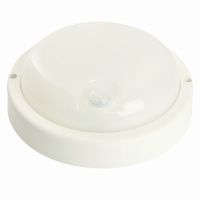 Светильник светодиодный led пылевлагозащищённый с ИК-датчиком Feron AL3006 в пластиковом корпусе 18Вт 4000K 220В IP65 белый 48995
