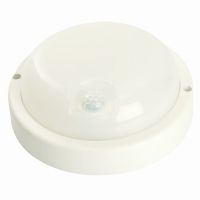 Светильник светодиодный led пылевлагозащищённый с ИК-датчиком Feron AL3006 в пластиковом корпусе 8Вт 4000K 220В IP65 белый 48994