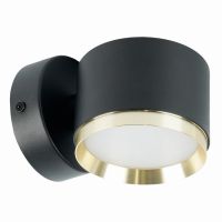 Светильник настенный Feron HL4598 Barrel DUET 12Вт 230ВGX53 черный + золото IP20 52019 Светильник настенный Feron HL4598 Barrel DUET 12Вт 230ВGX53 черный + золото IP20 52019