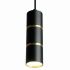 Светильник потолочный подвесной под лампу MR16 35Вт 230В чёрный золото 55*180мм Feron ML1868  Barrel ZEN levitation 48647