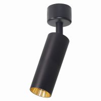 Светильник Feron ML1011 настенно-потолочный под лампу GU10 черный + золото 51381