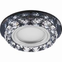 Светильник встраиваемый с белой LED подсветкой Feron CD878 потолочный MR16 G5.3 черный