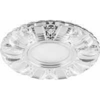 Светильник встраиваемый с белой LED подсветкой Feron CD921 потолочный MR16 G5.3 прозрачный